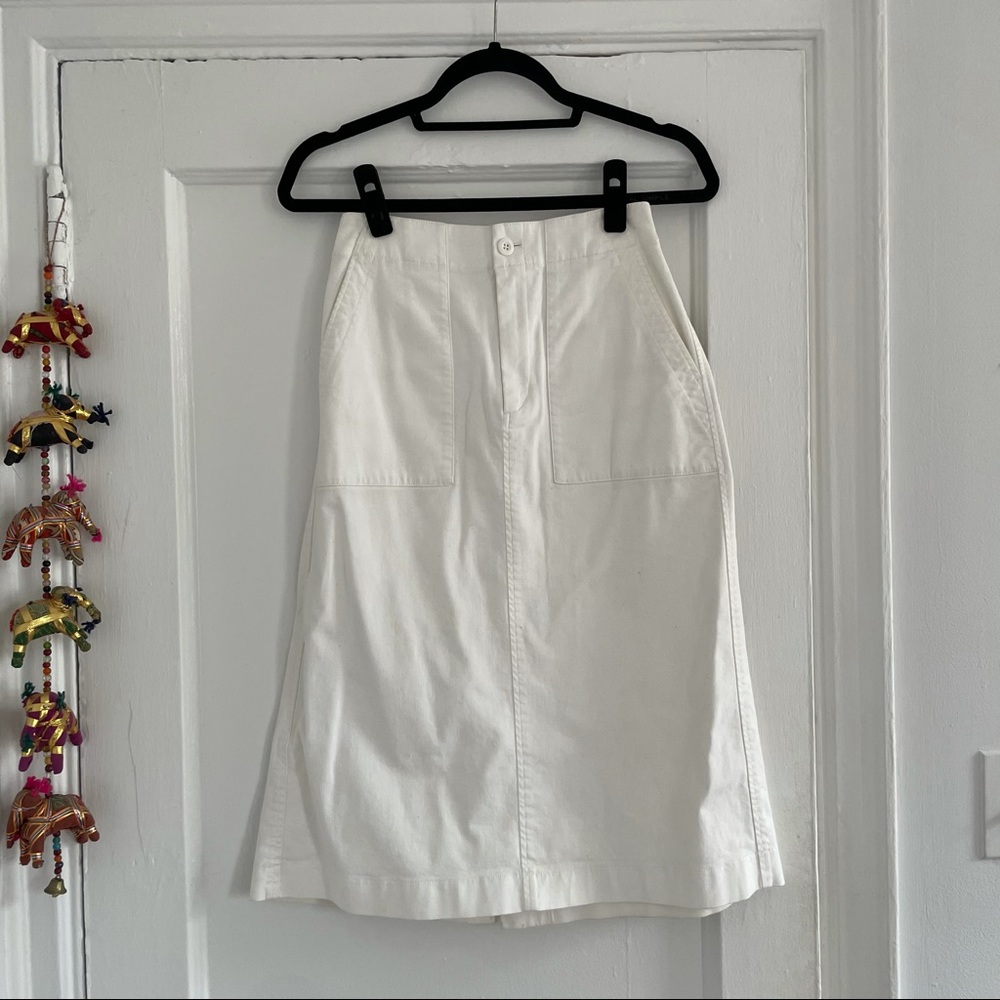 Uniqlo Cotton Midi Skirt